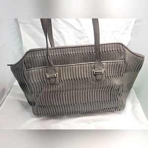 Coach gray Taylor gathered Alexis Caryall shoulder bag f25252